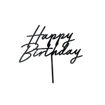 Picture of CAKE TOPPER HAPPY BIRTHDAY BLACK 16.5CM